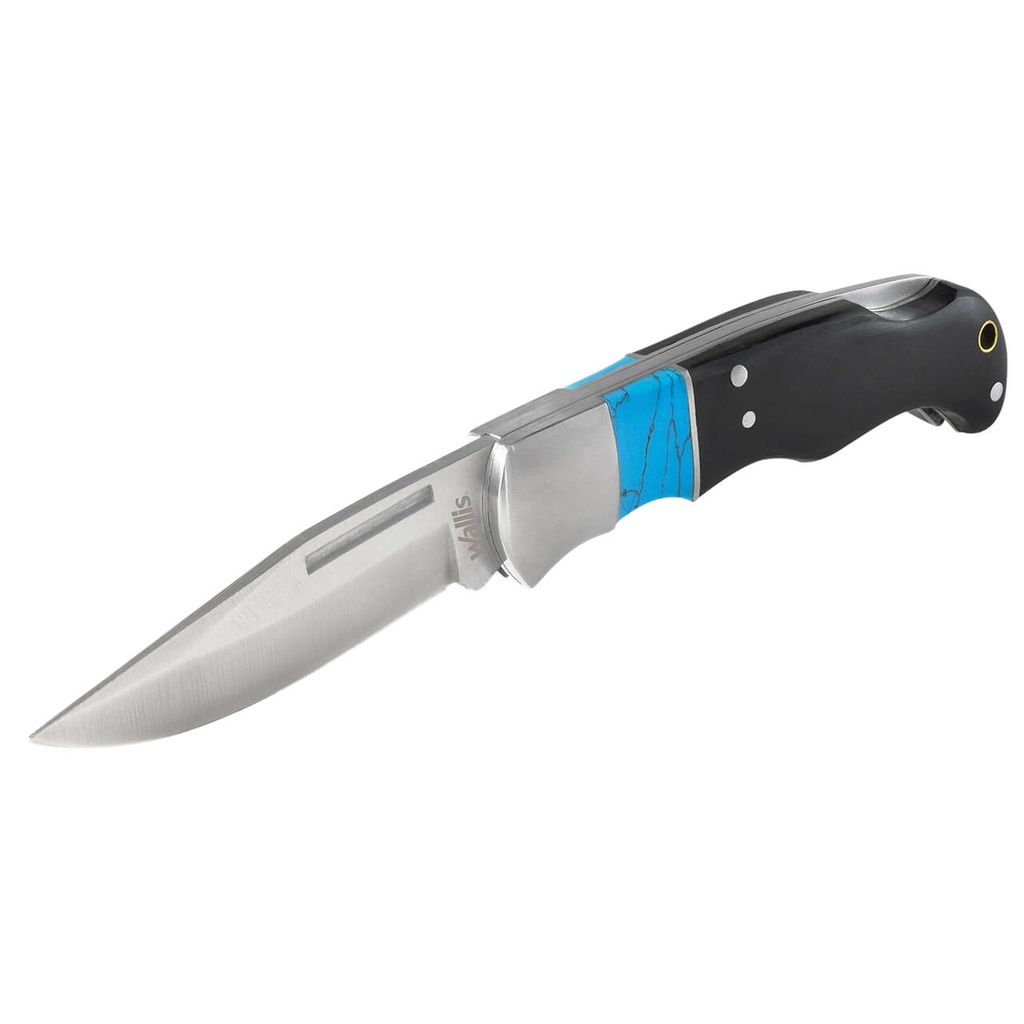 NAVAJA C/MANGO MADERA C/ACERO TURQUESA WALLIS K903289