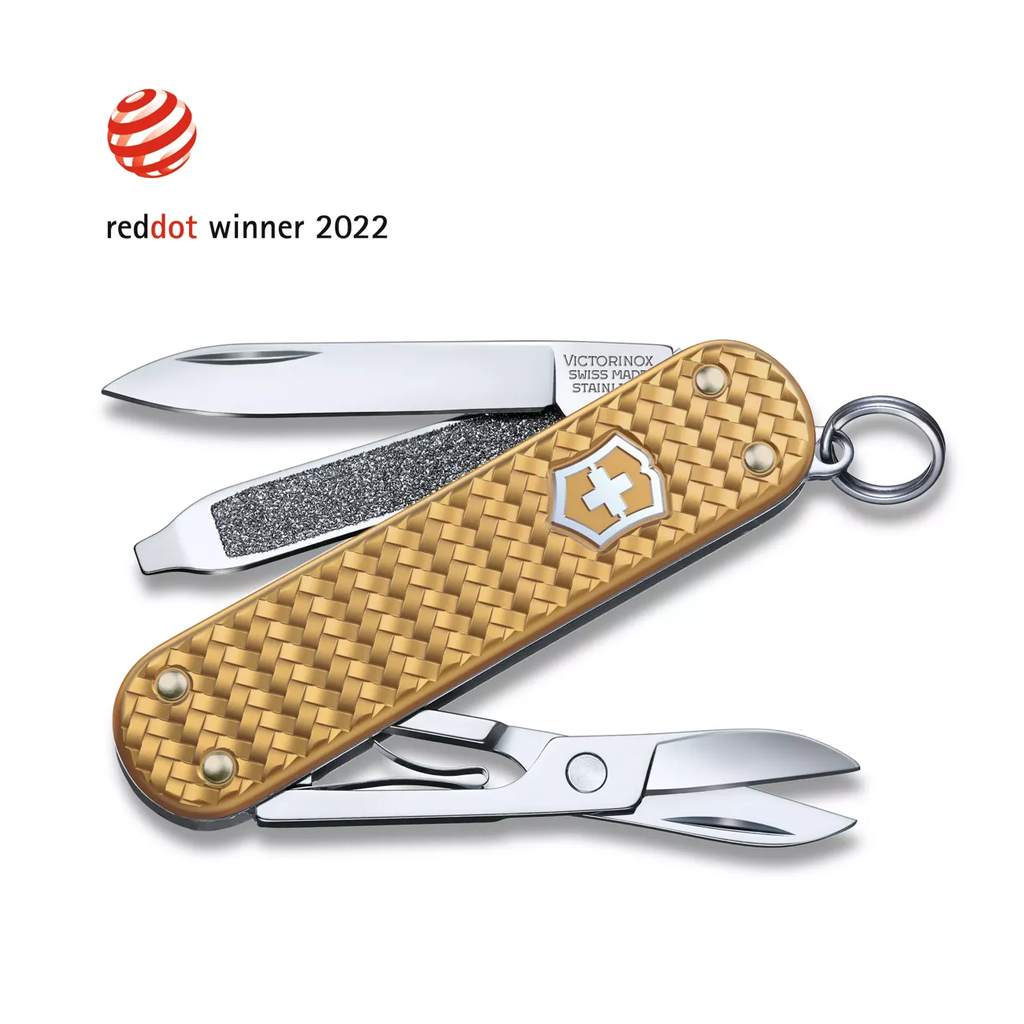 Victorinox Classic SD Precious Alox, 58 mm, Brass Gold 0.6221.408G