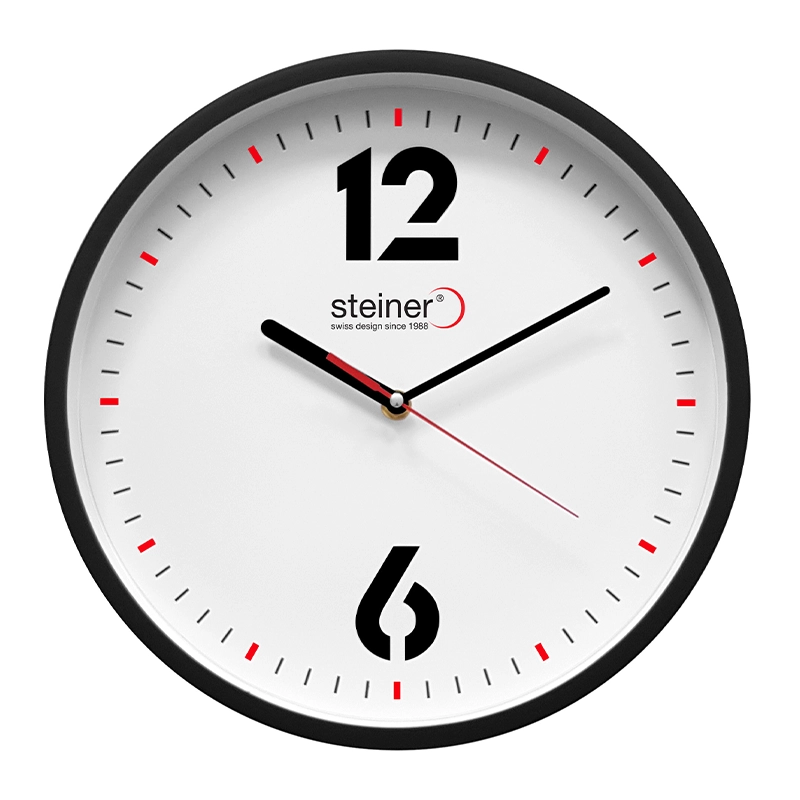 Reloj de Pared | Análogo, Blanco / Negro Ø 30 cm Steiner STWA23-6056C