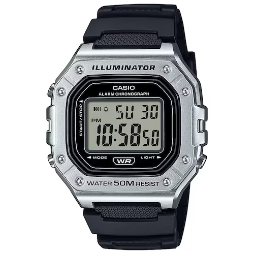 Reloj Digital Resin Plata Casio W-218HM-7AVCF