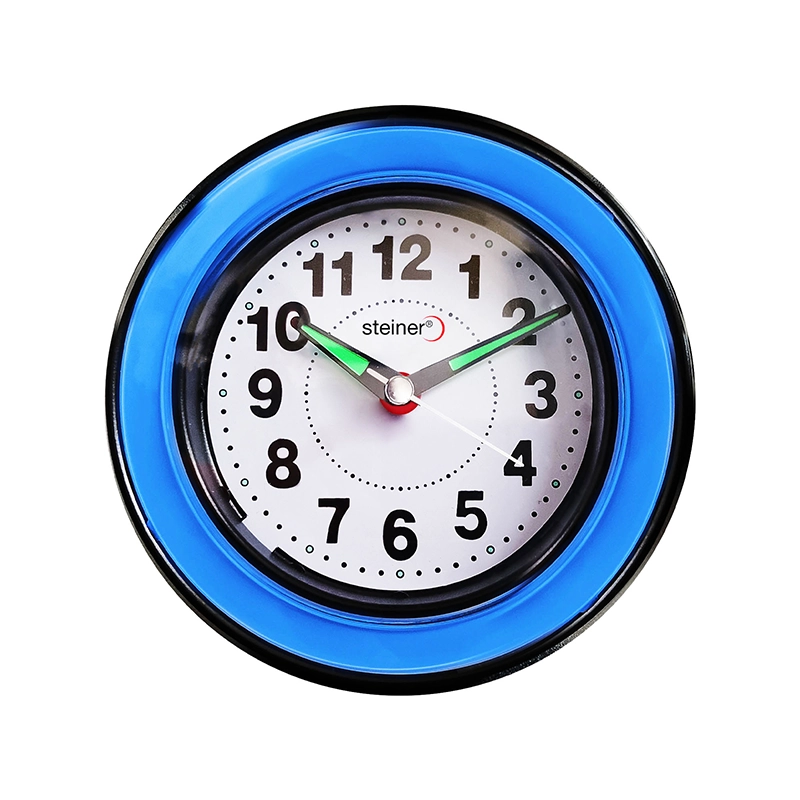 RELOJ DESPertador ANALOGO,LED AZUL, AZUL, 10 CM STEINER ML10001BL