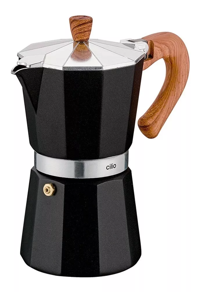 CAFETERA ESPRESSO ALUMINIO PLATA 6 TAZAS CLASSICO CILIO 321388