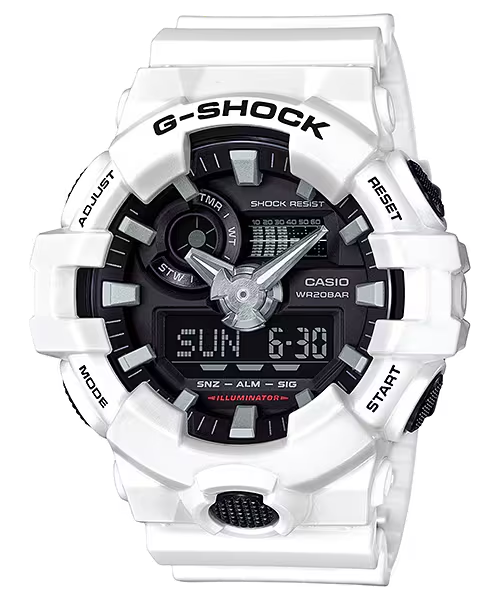 G-Shock FrontButton RSN WT GA-700-7ACR