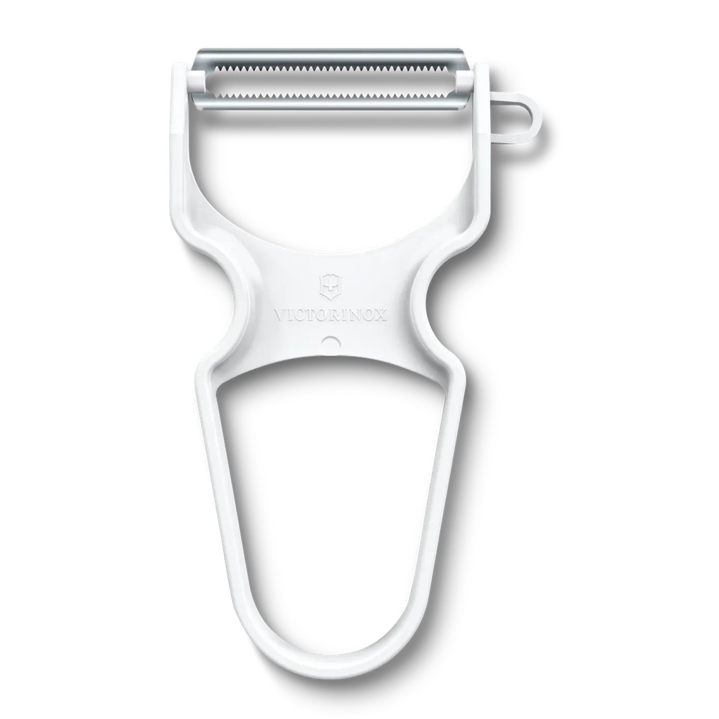 RAPID Peeler, PP, white, serrated edge  6.0933