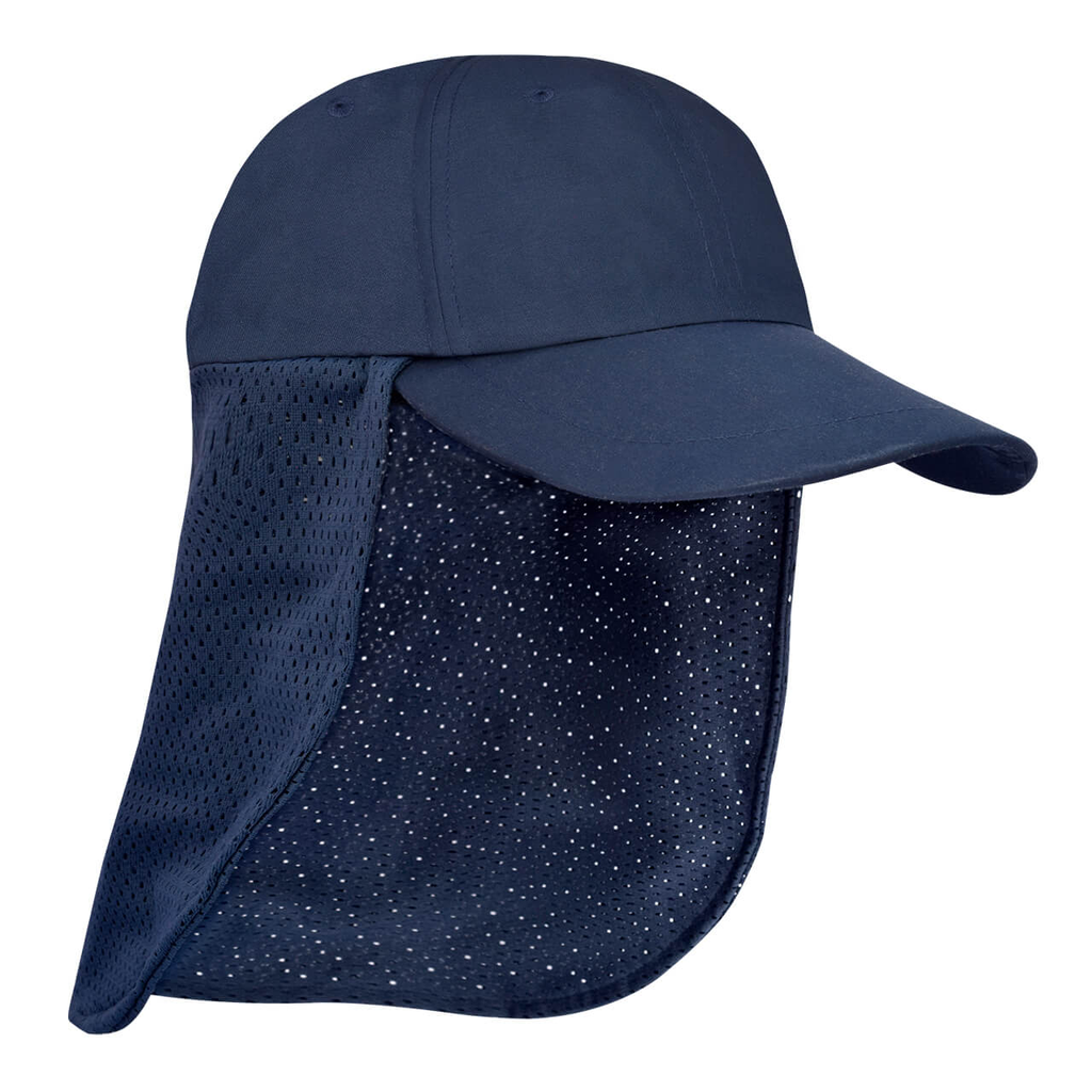 Gorra pescador c/faldón de malla Fishing navy C9202193
