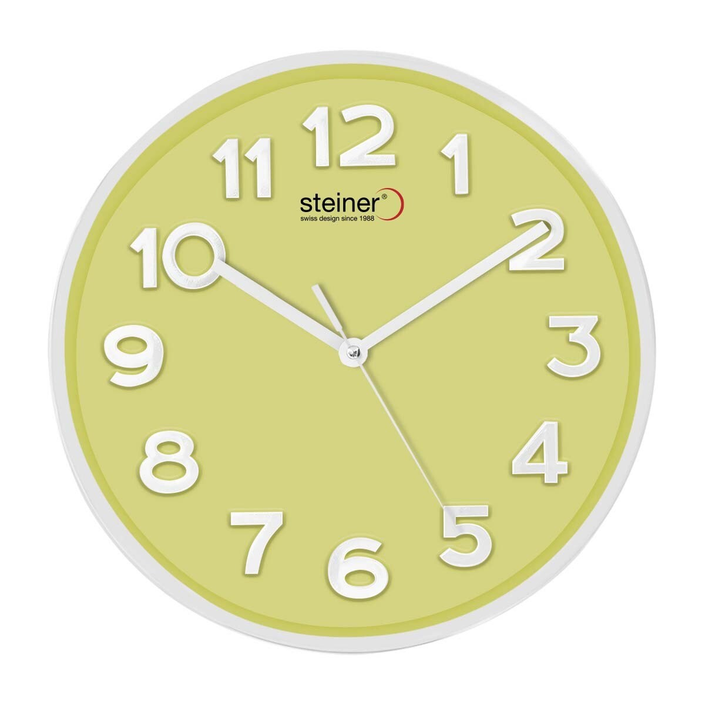 RELOJ PARED ANÁLOGO 31CM AMA MARCO BCO STWA24-3628YL