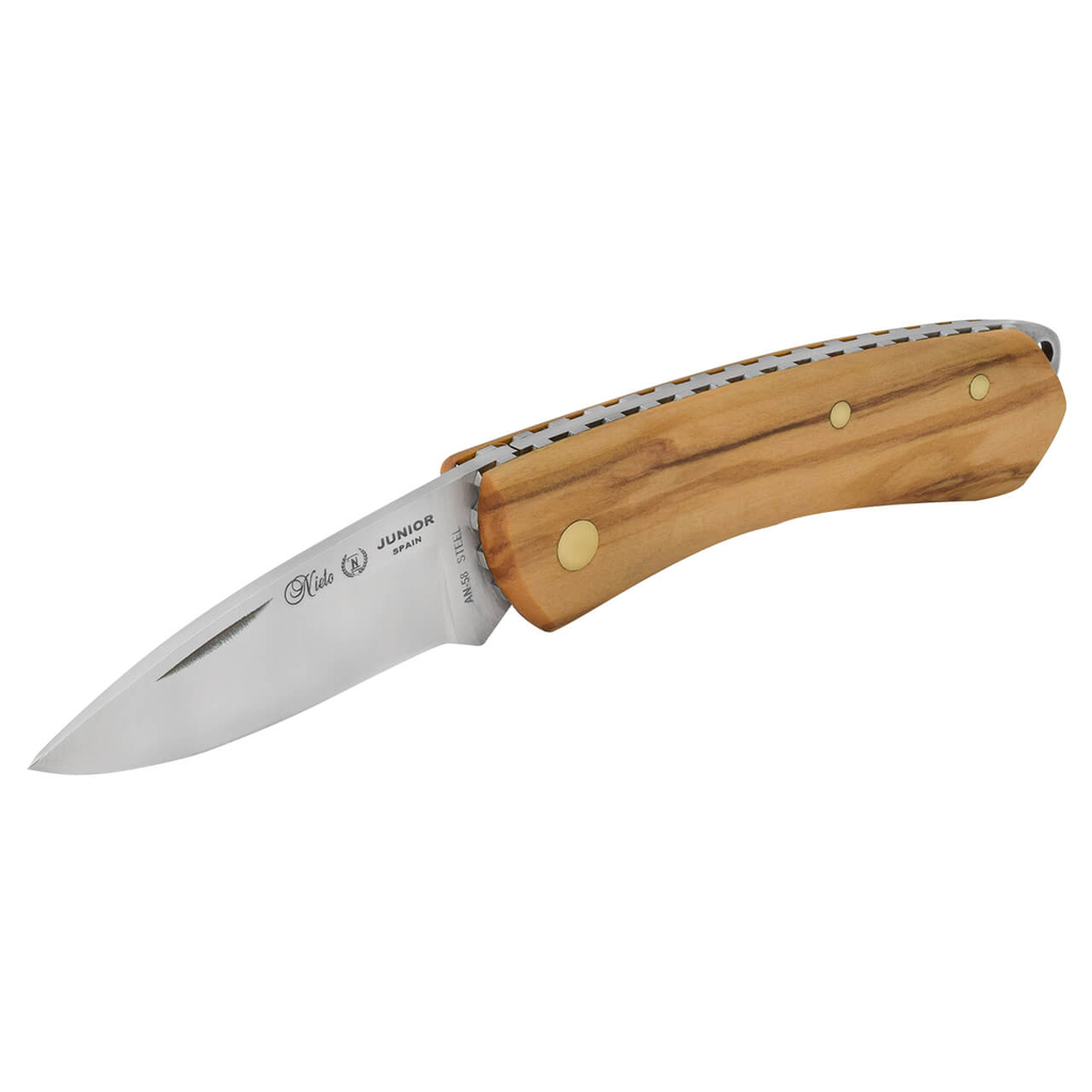 NAVAJA JUNIOR DE BOLSILLO, MANGO NATURAL OLIVO 394