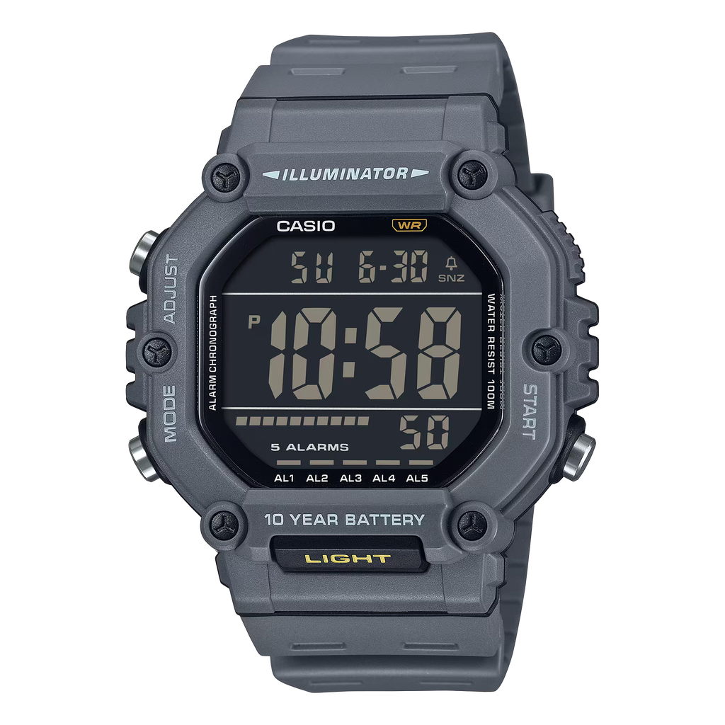 Casio LRG LCD SQR RSN GRY AE-1600H-8BVCF