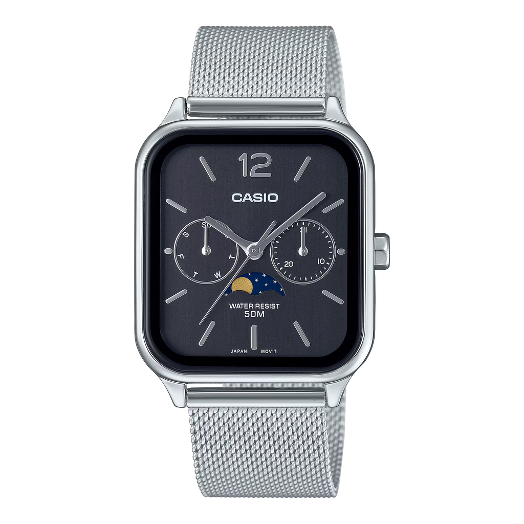 Casio Analo MOON Fase BLK MTP-M305MC-1AVCF