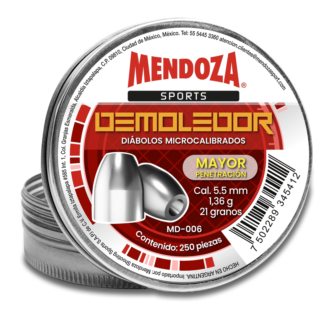 Diabolo Demoledor 5.5 x 250  Pzas MD-006