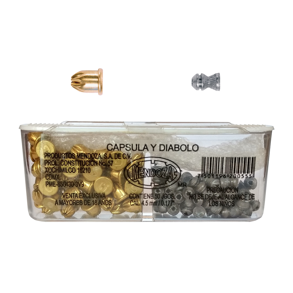 Est.Capsula Diábolo Cal.4.5-50/50 SD-4.5-50-0555
