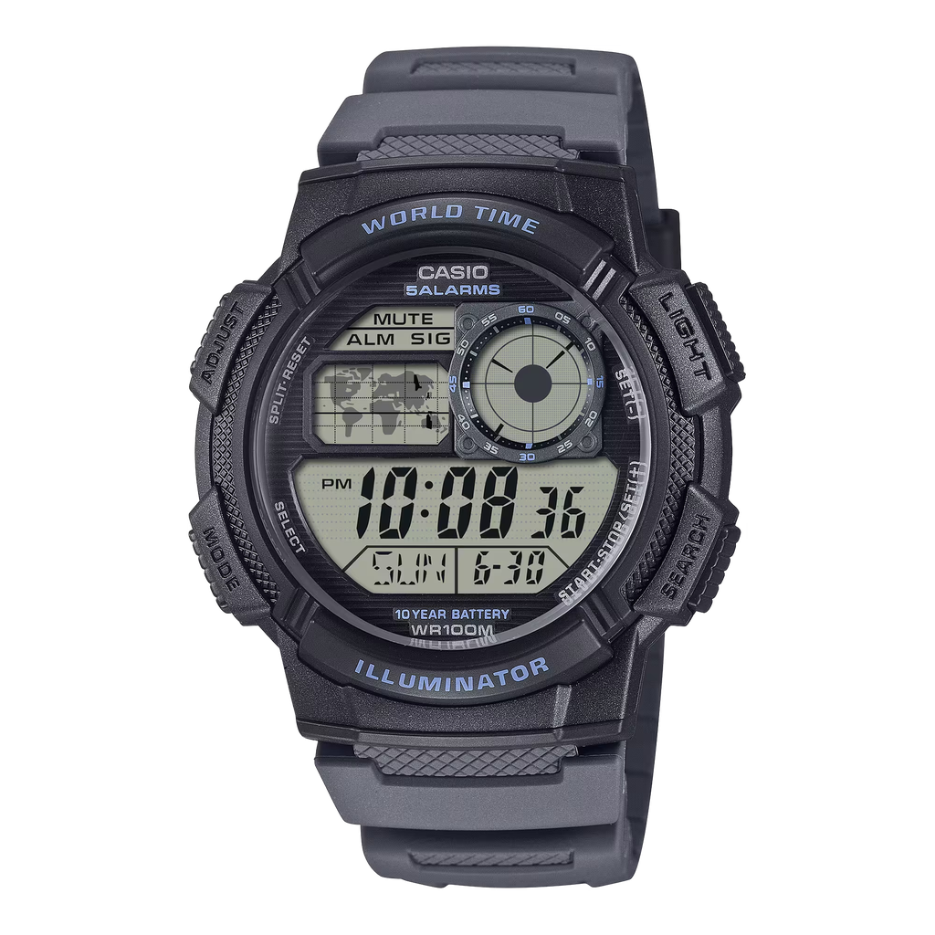 Casio 10YR DIGITAL REIN GRY AE-1000W-8AVCF