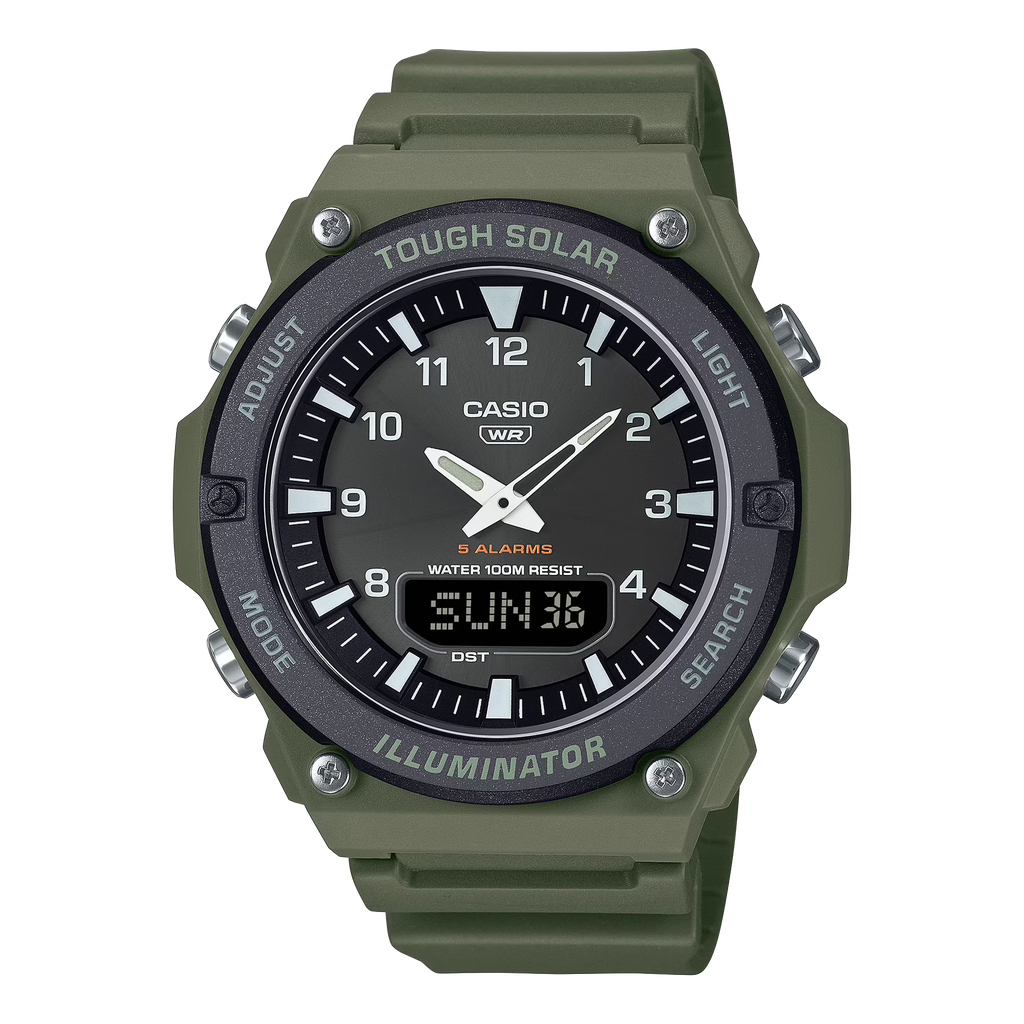 Casio SOLAR HD COMBI RESIN GRN AQ-S820W-3BVCF