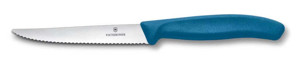 Swiss Classic, steak &amp; pizza knife, 11cm, wavy, blue 6.7232.C1
