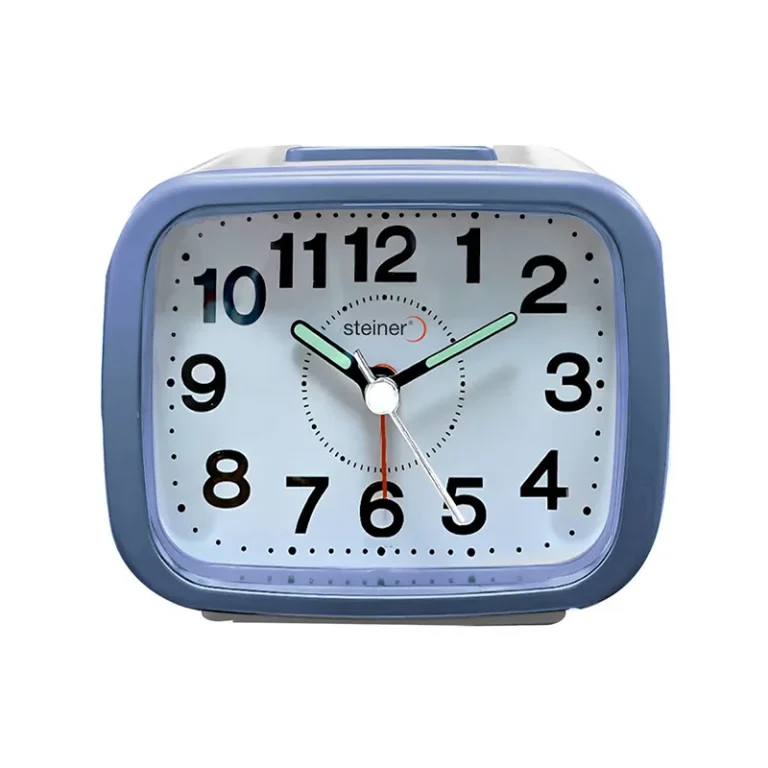 RELOJ DESPERTADOR ANÁLOGO,8.6C,LUZ,AZUL TB208BL