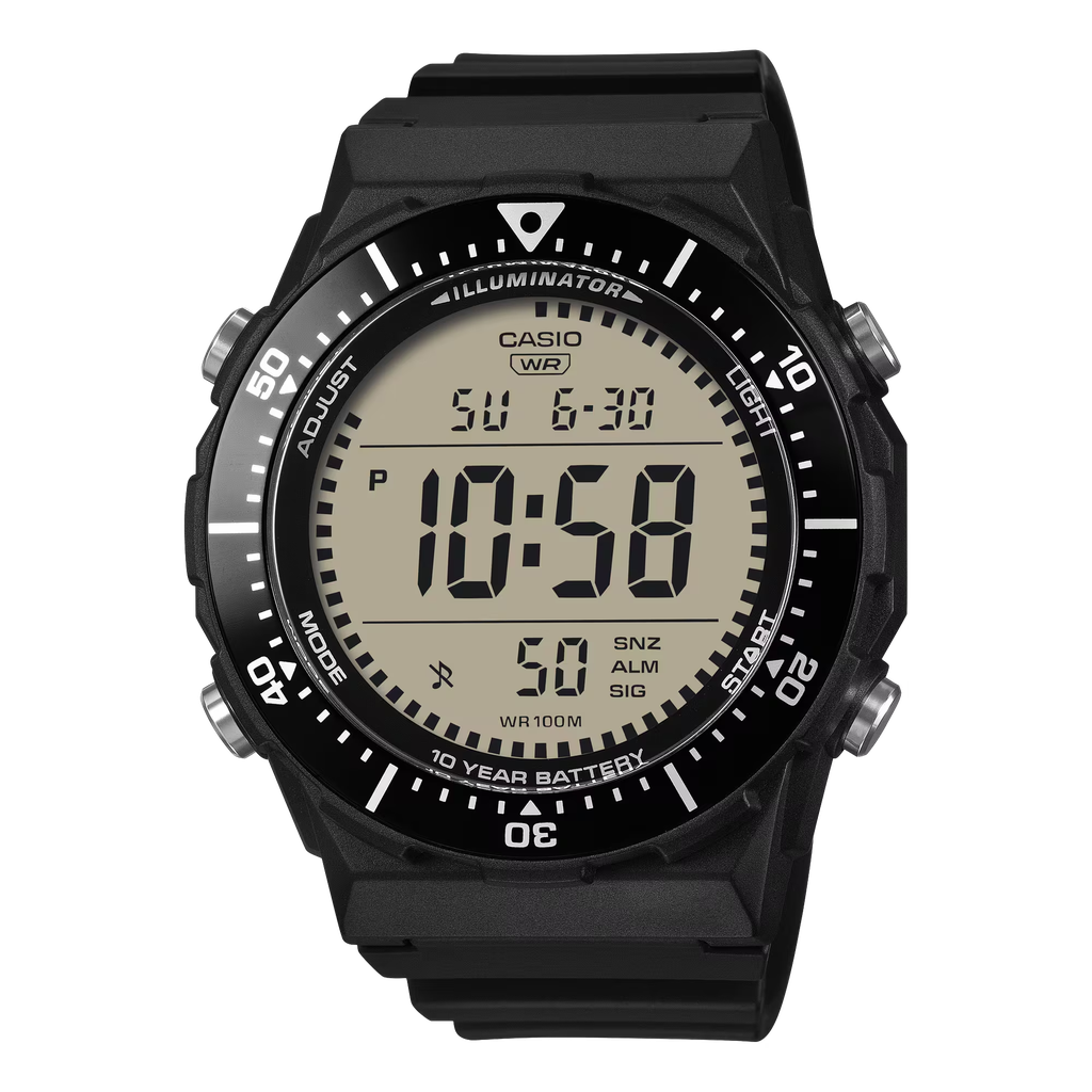 Large LCD Digi Blk-Blk AE-1700H-1AVCF