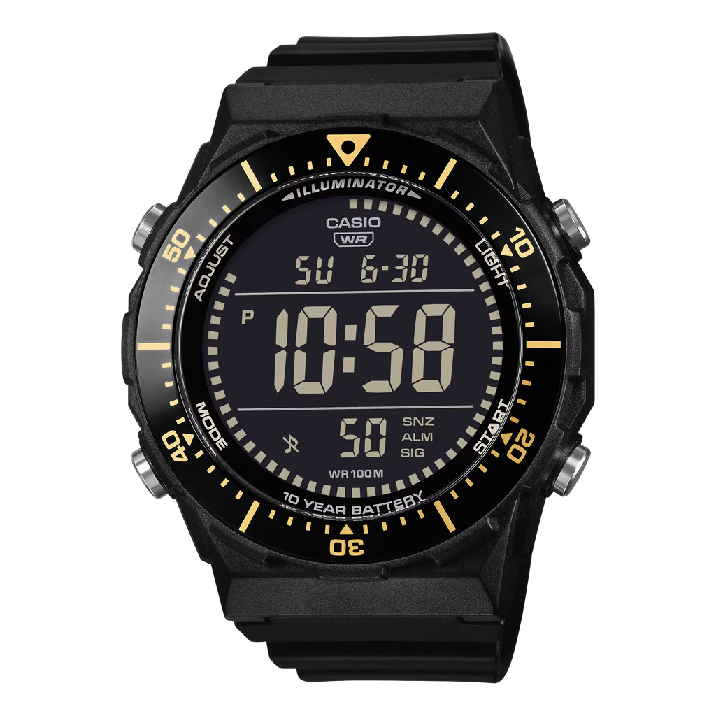 Large DIGI LCD Blk-Gld AE-1700H-1BVCF