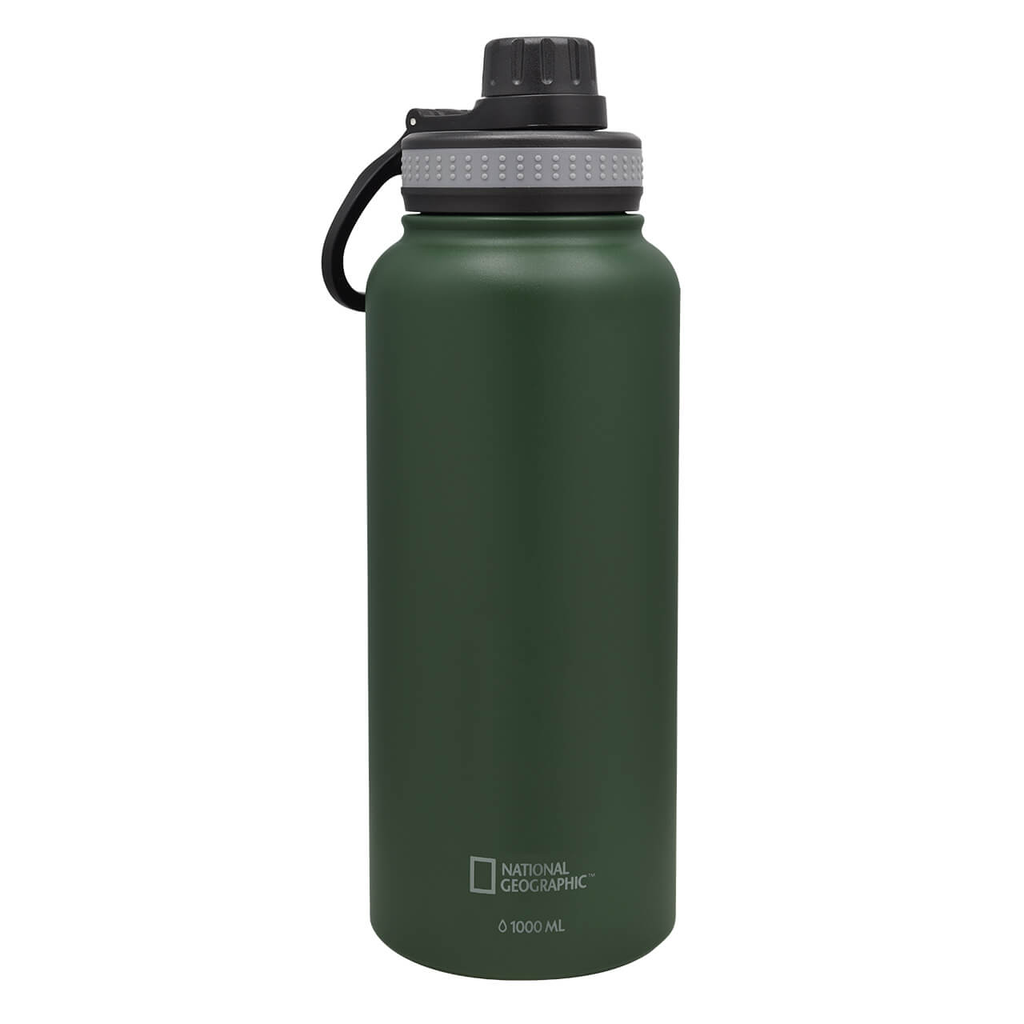 Cilindro térmico Nat Geo ADVENTURE FURTHER acero inox 1000 ml verde olivo BMNG21