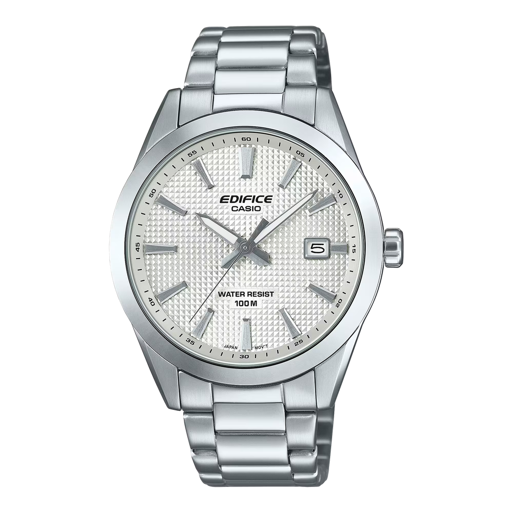 EDIFICE 3-HAND ANA METAL SIL/WHT CASIO EFV-160D-7AVCR