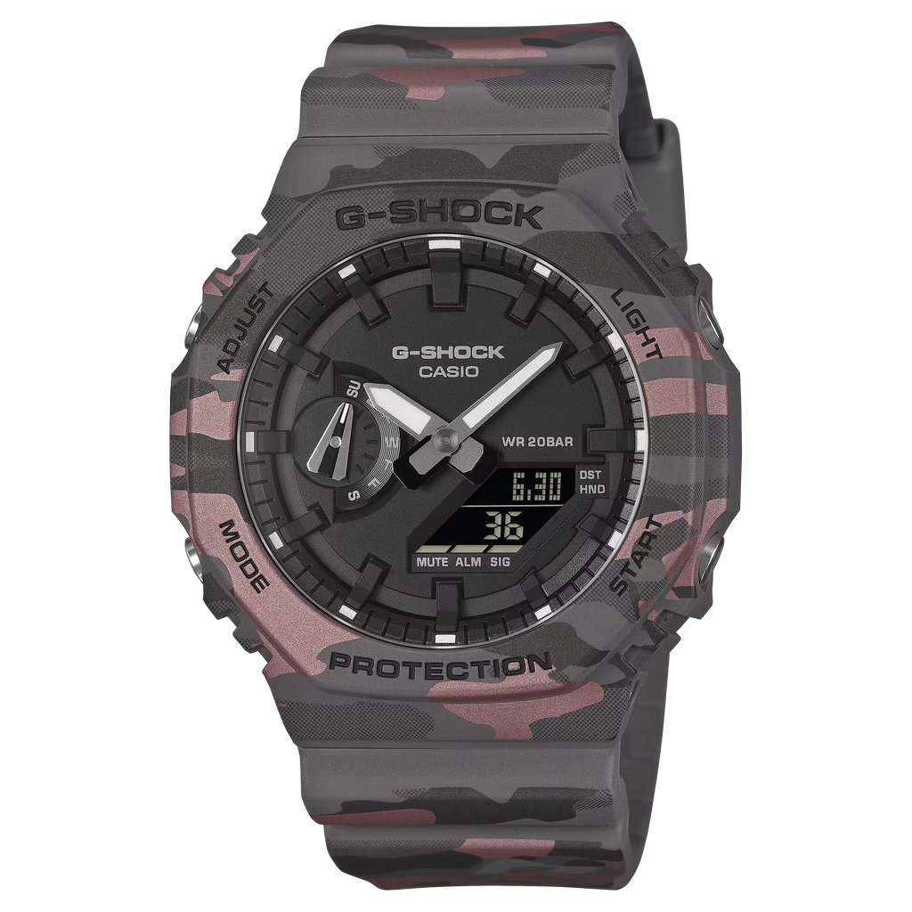 CASIO G-Shock AD RSN CAMO GRAY GA-2100CM-8ACR