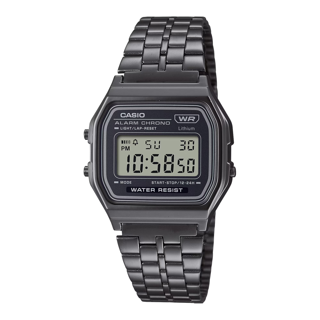 VINTAGE D METAL BLK/BLK A158WETB-1ACF Casio