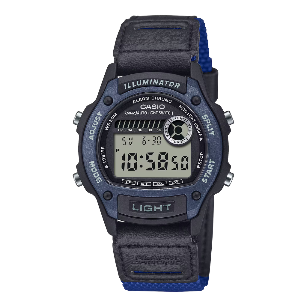 MID-SIZE DIGI CLOTH BLU W-220HF-2AVCF Casio