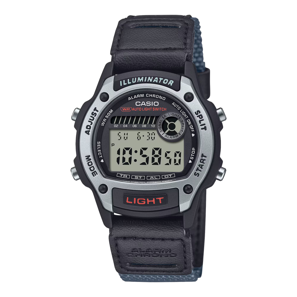 MID-SIZE DIGI CLOTH GRY W-220HF-8AVCF Casio