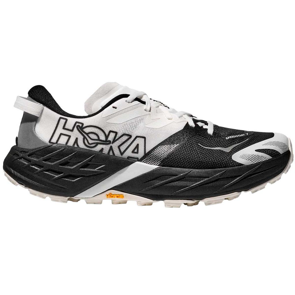 HOKA SPEEDGOAT 7 MENS BLACK/WHITE 1171928-BWHT