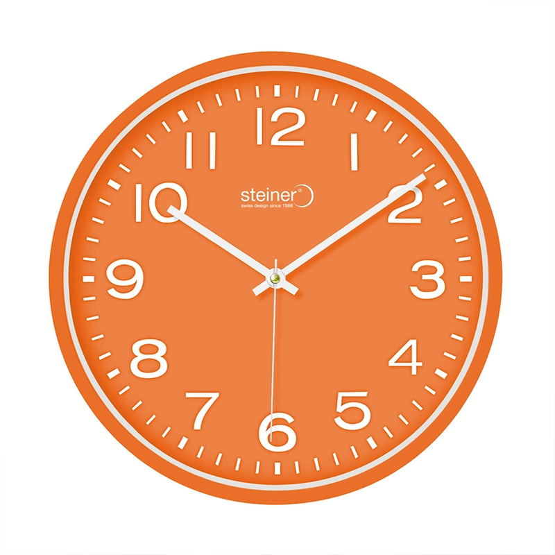 RELOJ PARED ANÁl 30 CM,CARÁ/MCO NARANJ STWA25-3688OR