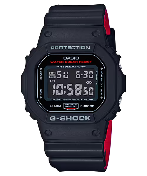 Reloj Casio GS LayerColor DigiResin BlkRed DW-5600HR-1CR