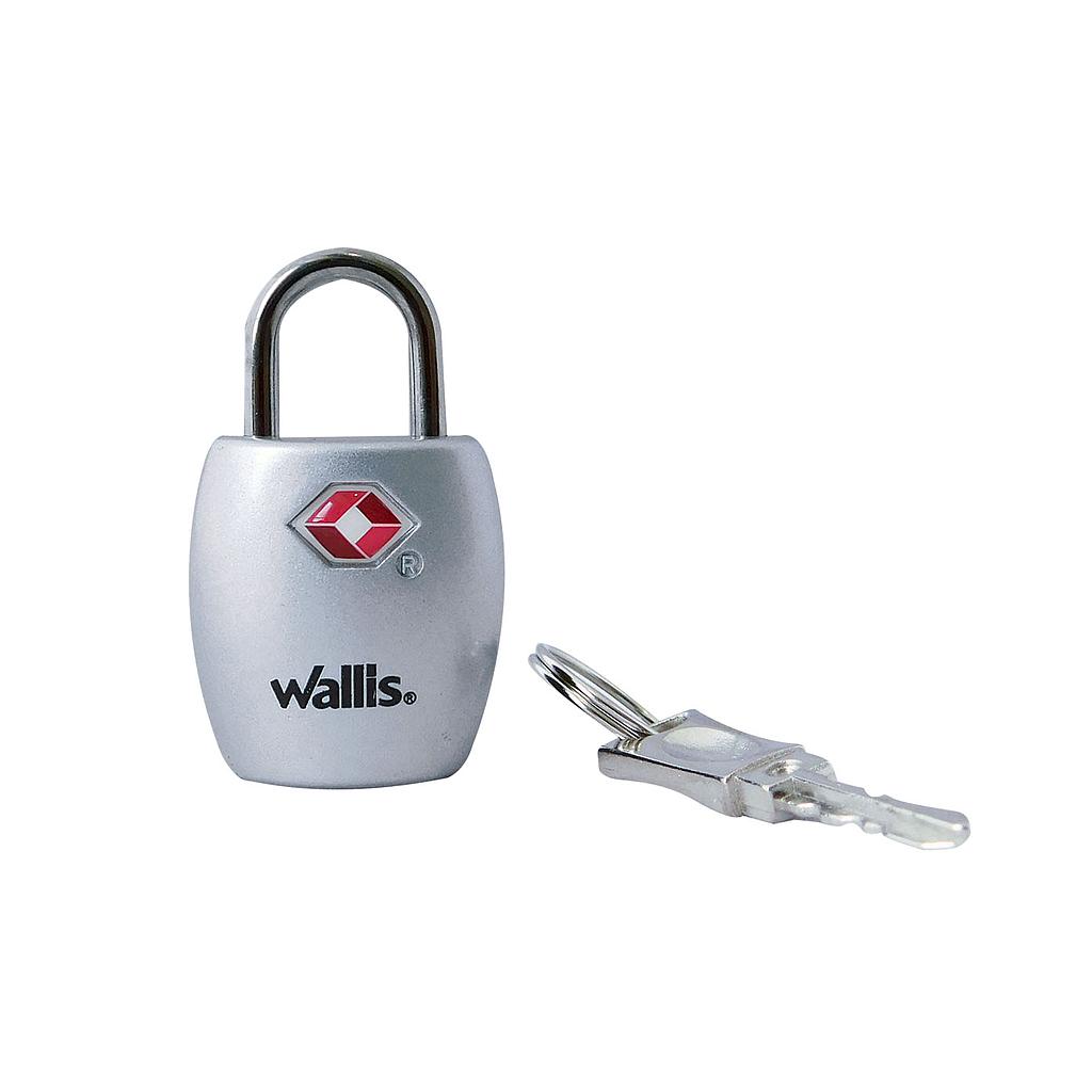 Candado Wallis llave TSA plata A810625