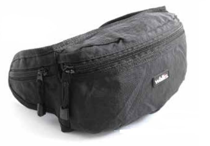 Cangurera 4 compartimientos, negro, Wallis