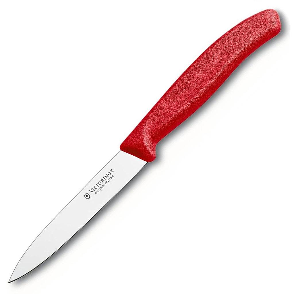 Cuchillo Swiss Classic Mondador de 10 cm con punta centrada Rojo Victorinox