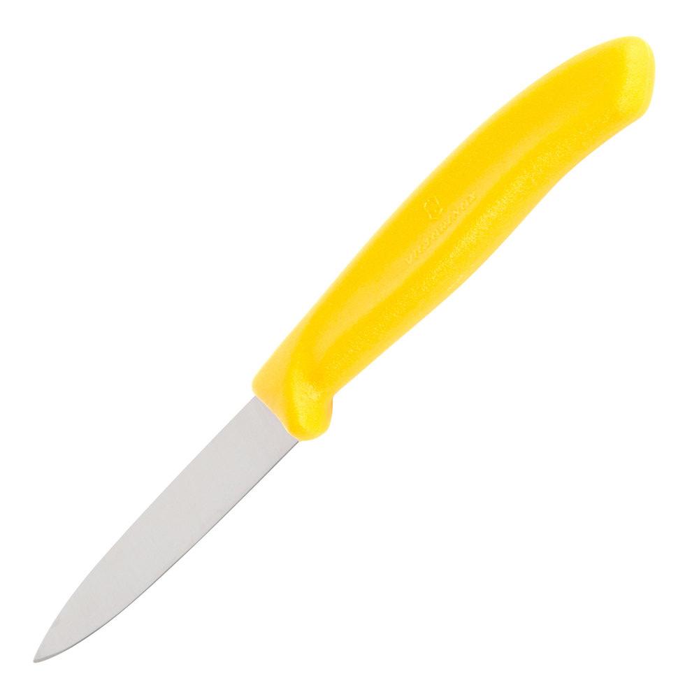 Cuchillo Swiss Classic Mondador de 8 cm con punta centrada Amarillo Victorinox