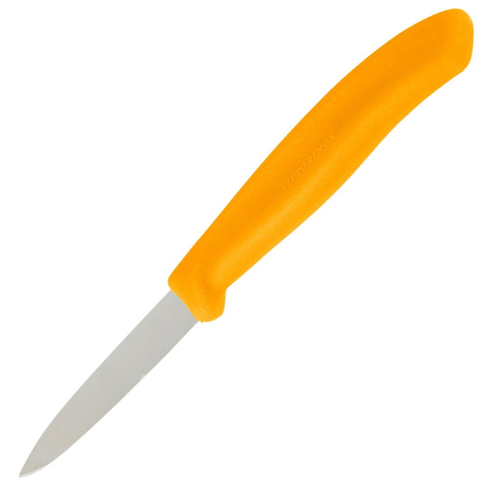 Cuchillo Swiss Classic Mondador de 8 cm con punta centrada Naranja Victorinox