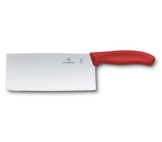 Cuchillo Victorinox para Chef tipo Chino 18cm de Mango Rojo 6.8561.18G