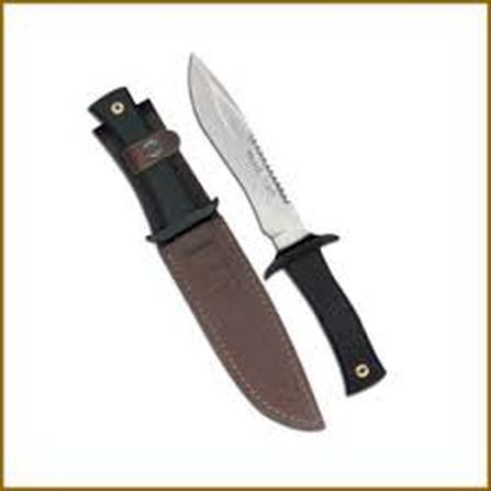 Cuchillo de monte "Alce" , Negro Muela