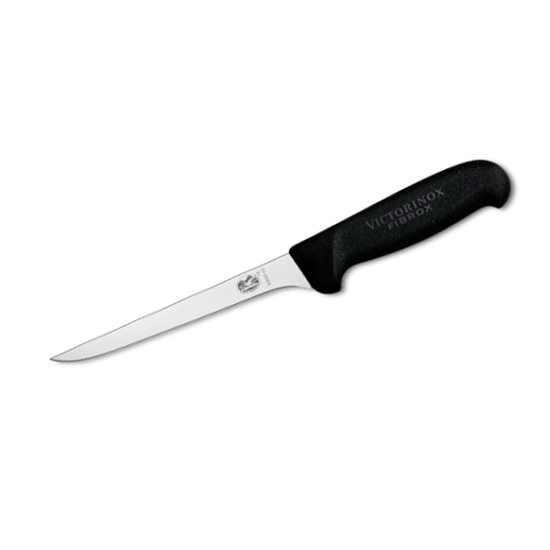 Cuchillo para Deshuesar recto con filo curvo y mango Fibrox negro Victorinox 5.6403.15