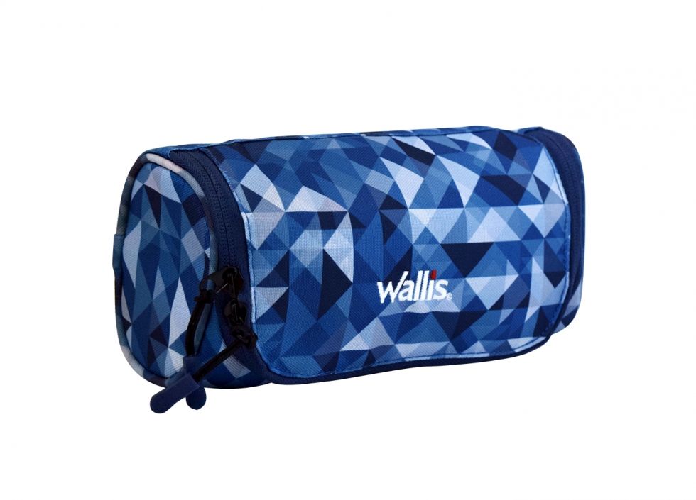 Estuche multiusos cuadros azules Wallis P0362300