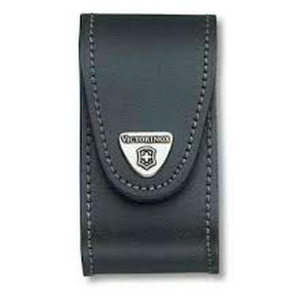 FUNDA DE PIEL NEGRA CON CLIP PARA CINTURON PARA HERRAMIENTA 91 MM DE 5 A 8 CAPAS VICTORINOX