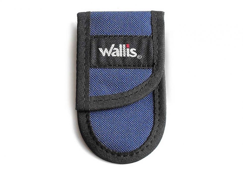 Funda chica, para navaja de bloqueo, azul marino, Wallis