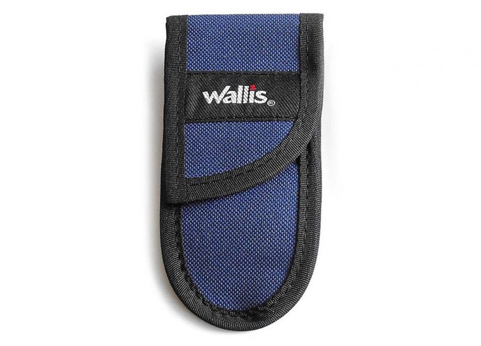 Funda mediana, para navaja de bloqueo, azul marino, Wallis