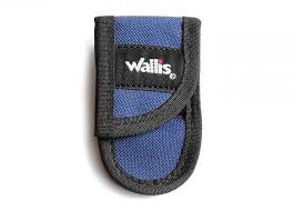 Funda mini, para navaja de bloqueo, azul marino, Wallis