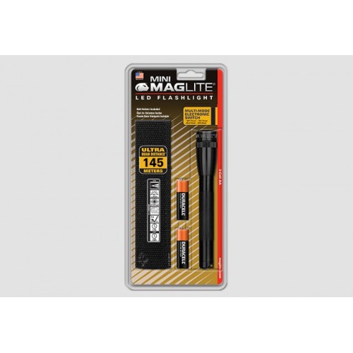 Linterna Mini Mag-Lite LED 2-CELL AA Negra Blister 500458