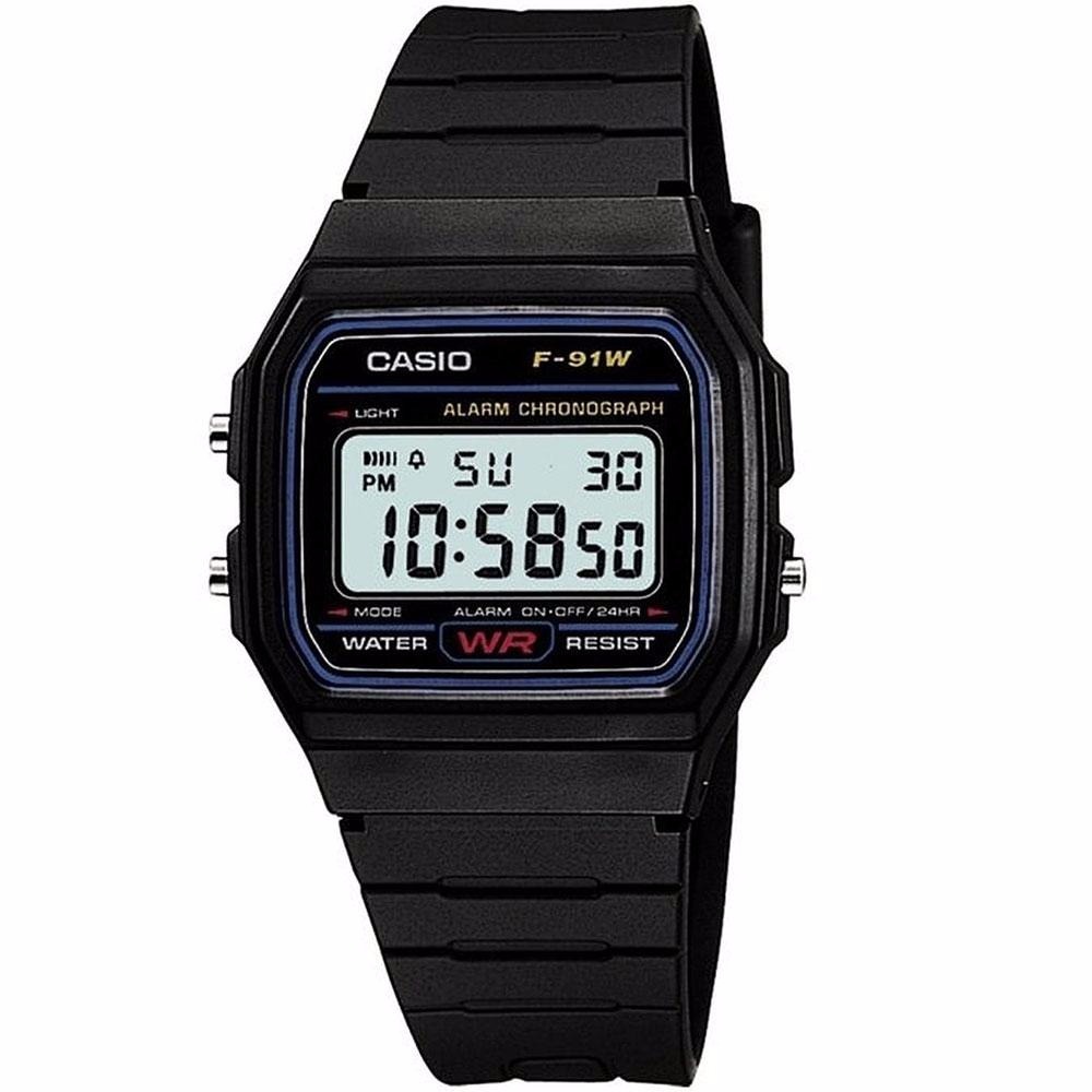 RELOJ CLASICO DIGITAL CASIO  F-91W-1X