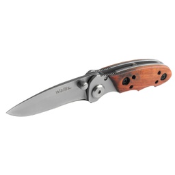 [K271122] Navaja de bloqueo manual, mango tipo madera, Wallis