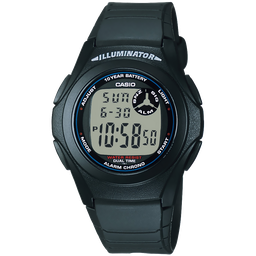 [F-200W-1ACF] Reloj Casio Mens Digital Black F-200W-1ACF