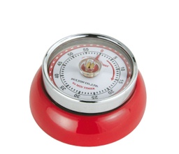 [072327] TEMPORIZADOR DE COCINA RETRO CON IMAN COLOR ROJO