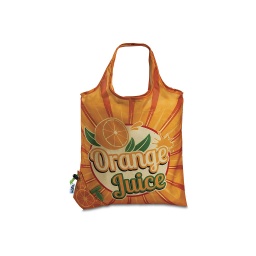 [B0309283] Bolsa ecológica plegable, naranja/estampado naranja, Wallis