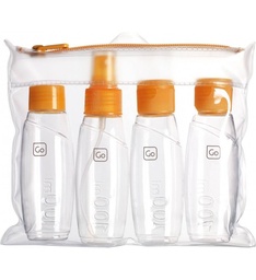 [658] Botellas de plástico para viaje, Go Travel 658